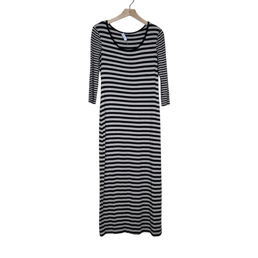 Calvin Klein Womens 6 Easy Fit Striped Jersey Maxi Dress